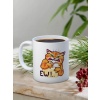 Baskılı Kupa Bardak Seramik Mug - EWW!  kedi