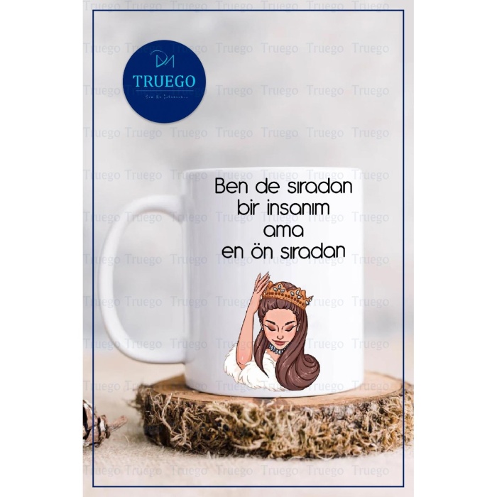 Baskılı Kupa Bardak Seramik Mug - Ben de Sıradan Bir İnsanım Ama