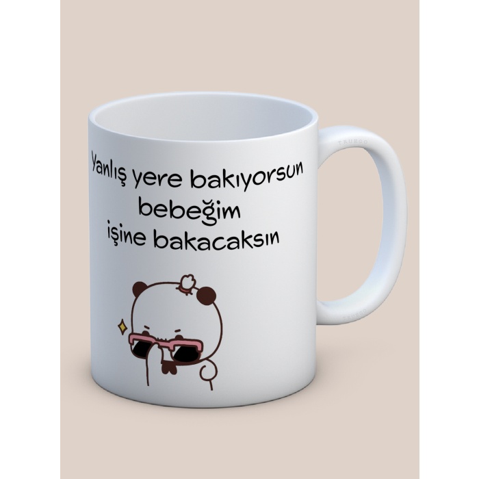 Baskılı Kupa Bardak Seramik Mug - İşine Bakacaksın