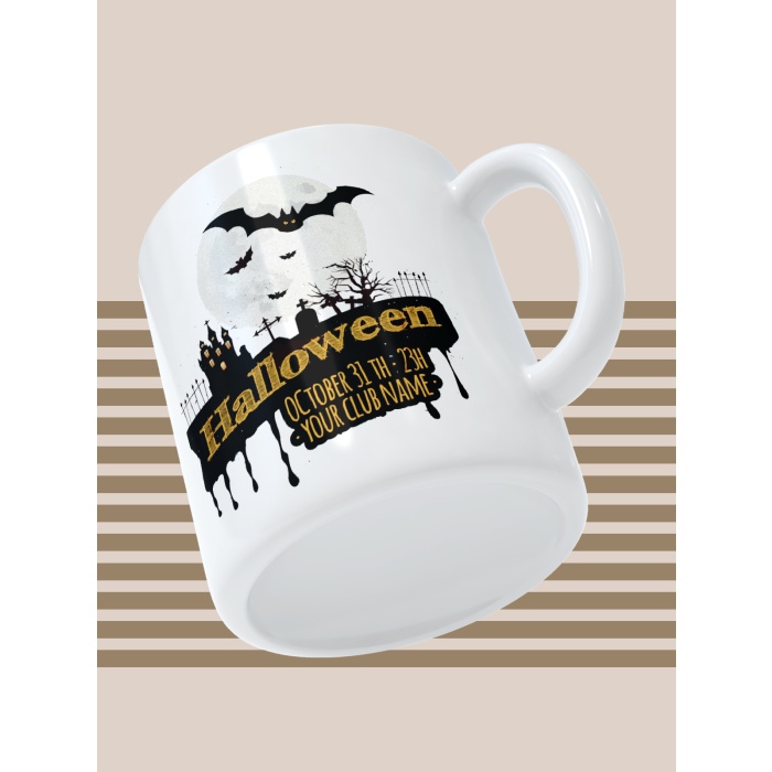 Baskılı Kupa Bardak Seramik Mug - Halloween