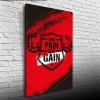 No Pain No Gain Poster Kanvas Tablo 50 x 70