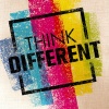 Think Different Afiş Kanvas Tablo 50 x 70