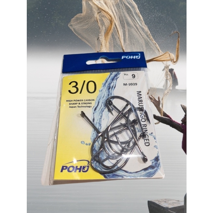 Pohu M-9939 Maruseigo Ringed 3/0 No Delikli İğne 9lu Paket