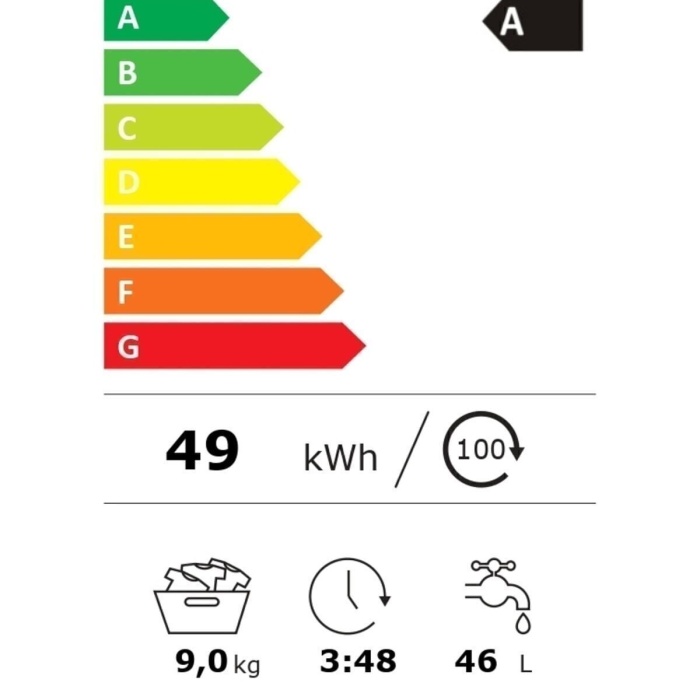 H3WS 29TAME/1-17 1200 Devir 9 kg Çamaşır Makinesi