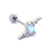 316L Çelik Zirkon Taşlı Yıldırım Şeklinde Piercing PRC-202