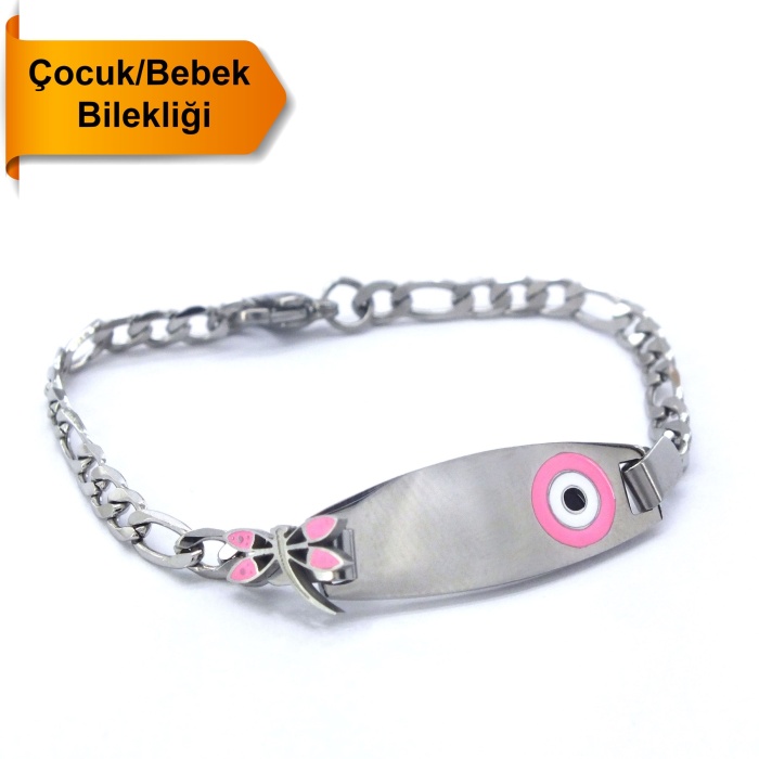 Bebek Bileklik Çelik Nazar Bonvuklu Yusufçuk Model BLK-962