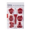 QLUX L-538 PAPYONLU KURABİYE KALIBI FIRÇALI SET*36