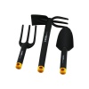 SGS TOOLS SGS-3120 ( 3PCS ) ( PLASTİK & SİYAH ) ÇAPA BAHÇE SETİ ( TIRMIK & ÇAPA & KÜREK )*6=K