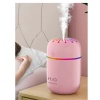 Hava Nemlendirme Beyaz Humidifier Buhar Makinası Ortam Oda Araba Araç Nemlendirici Işıklı