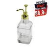 DMR-4948-4968 ( KARE ) ( CAM ŞİŞE & ŞEFFAF ) SIVI SABUNLUK 500ML (POMPA & MUSLUK AYRIK MODEL BAŞLI)*48