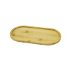 DMR HOME DMR-5084 ( OVAL ) AHŞAP BAMBU YAĞDANLIK ALTLIK ( 12X23CM )*144