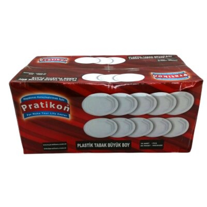 PRATİKON PR-1144 ( BÜYÜK & PLASTİK ) TABAK 10PCS*50=K