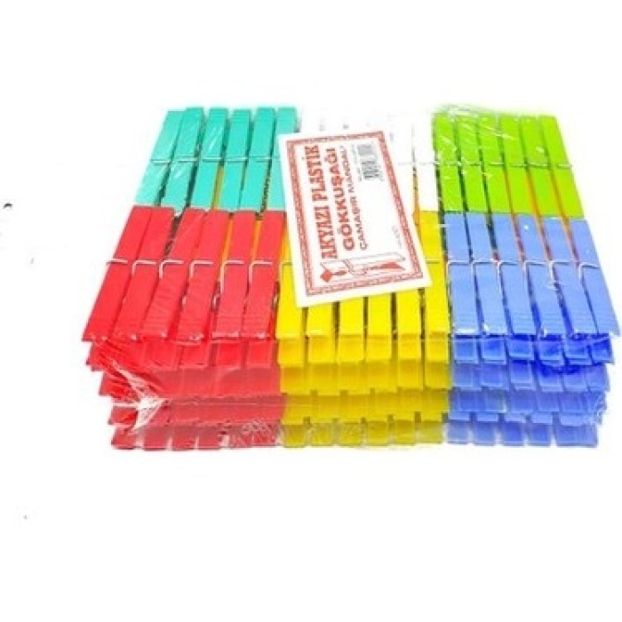 AKYAZI PLASTİK GÖKKUŞAĞI MANDAL 144PCS *24