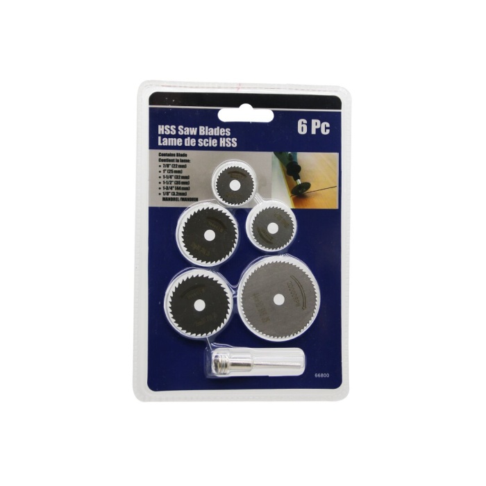 HSS ROUND SAW BLADES-66800 ( 6PCS ) MİNİ YUVARLAK TESTERE BIÇAKLARI 22---44MM*200