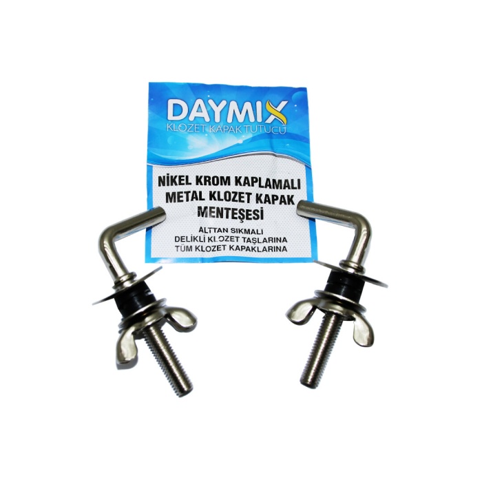 DAYMIX ( ALTTAN SIKMALI ) ( METAL ) KLOZET KAPAK MENTEŞESİ VİDASI ( NİKEL KROM KAPLAMALI )*500