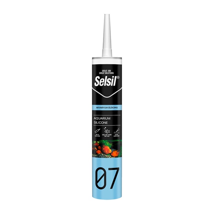 SELSİL 07 ( ŞEFFAF & AKVARYUM ) SİLİKONU 280ML*25=K