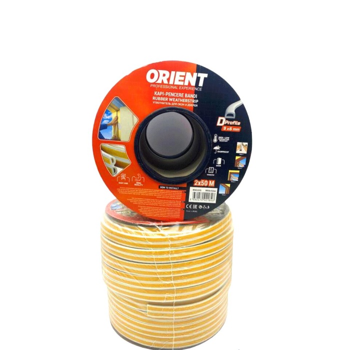 ORIENT BN-0101 ( BEYAZ ) 100MT (2X50MT) BOBİN FİTİL KAPI PENCERE BANT*8