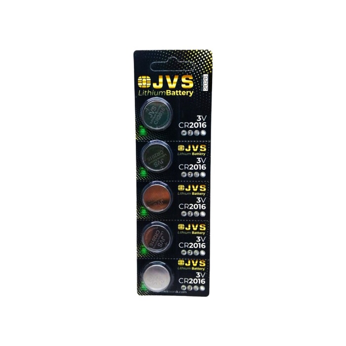 JVS CR2016 3V PARA PİLİ 5Lİ KART*400