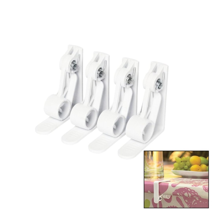 MELODY HOUSEWARE M-401 ( 4PCS ) PLASTİK & YAYLI MASA ÖRTÜSÜ MANDALI KISKACI*70