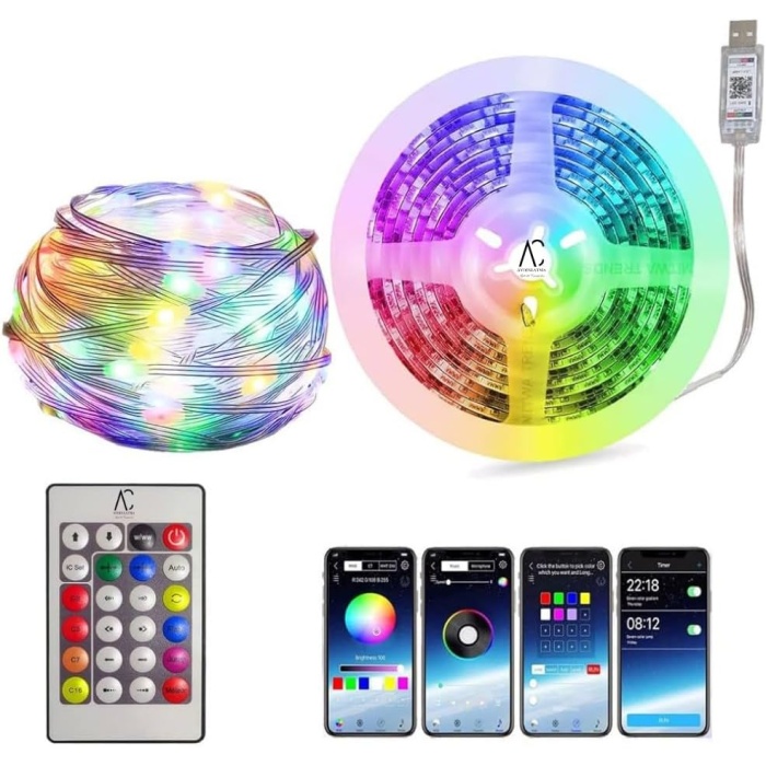 Rgb Şerit Led Usb Kumandalı 10 Metre App Kontrol App Kontrol