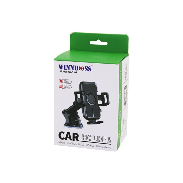 WINBOSS CAR-01 ARAÇ & OTO TELEFON TUTUCU (360° KADEMELİ-UZAYAN-KISALAN KOL) (VANTUZLU& OYNAR BAŞ& GENİŞLİK AYARI)*100