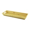 PABLITO HOME PBT-272 ( DİKDÖRTGEN=16X40CM & DERİN=4CM ) (ÇİFT KULPLU) AHŞAP BAMBU SUNUM TEPSİSİ*24