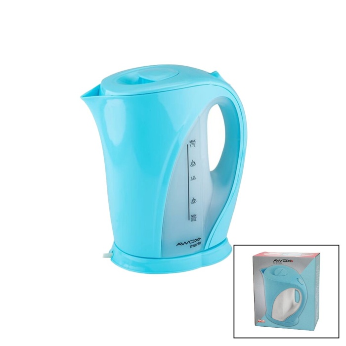 AWOX MARİN ( PLASTİK ) ( A.MAVİ RENK ) KETTLE SU ISITICI ( 1.7LT & 2000W ) *12