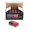 SUPEX 6F22 9 VOLT PİL (12 Lİ PAKET) (4767)