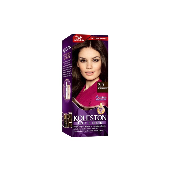 Koleston Intense Saç Boyası 3/0 Koyu Kahve - Salon Kalitesi