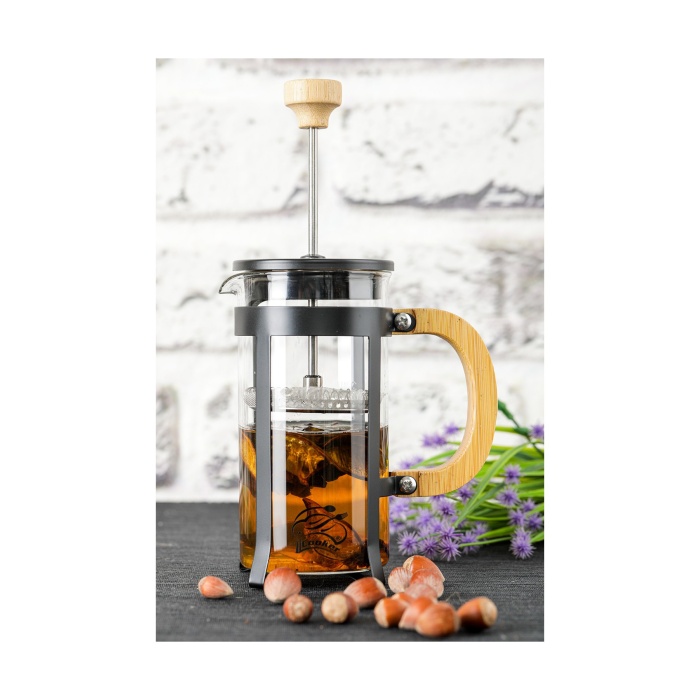 Lüx Cam 350 ml French Press Siyah