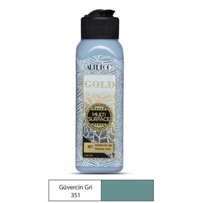 Artdeco Gold Multi Surface Akrilik Boya 140 ml Gri