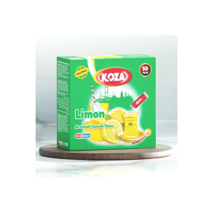 Koza Tek İçimlik Limon Aromalı Toz İçecek 50li