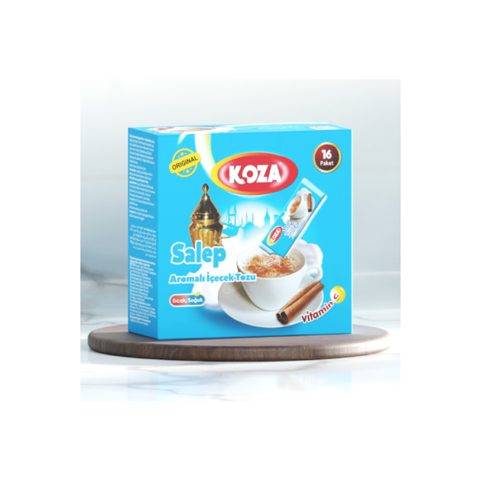 Koza Tek İçimlik Sütlü Salep Aromalı Toz İçecek 16lı