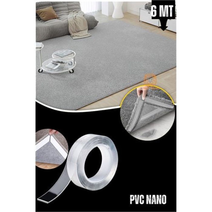 Turk Halı Yapıştırıcı Halı Kaydırmaz Bant Nano PVC 6 Metre