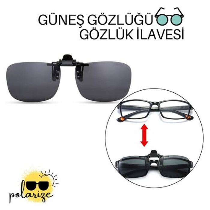 Turk Güneş Gözlüğü Gözlük İlavesi Clip-On Polarize