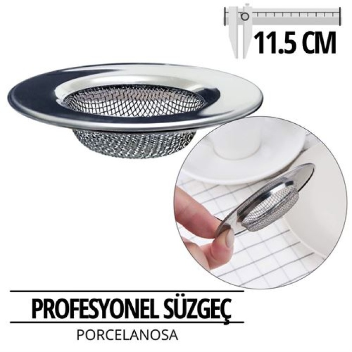 Turk Profesyonel 11.5 cm Çap Lavabo Süzgeci