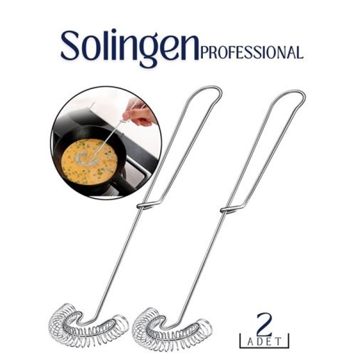 Turk 2 li Çelik Spiral Çırpıcı Solingen Professional