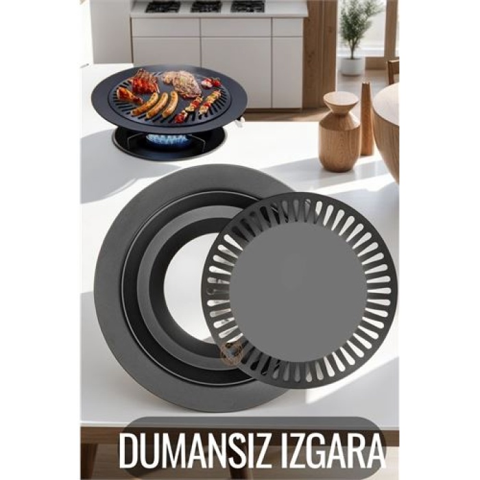 Turk Kokusuz Dumansız Izgara Su Hazneli Ocak Üstü Grill