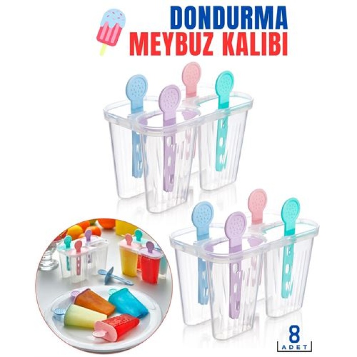 Turk Dondurma Meybuz Kalıbı 8 Adet Bovezzo Design