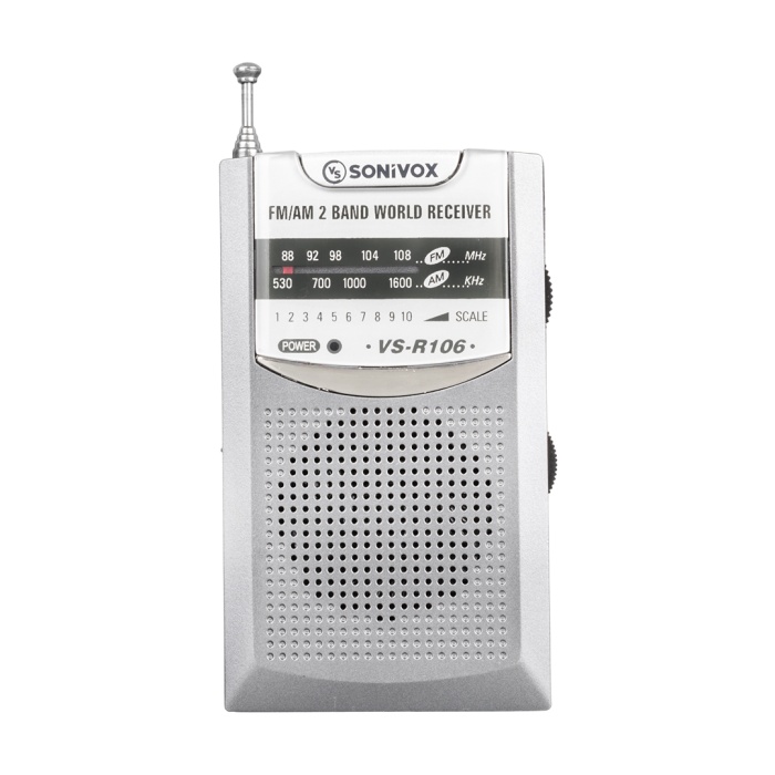 GRİ RENK CEP TİPİ ANALOG FM RADYO VS-R106 (4767)