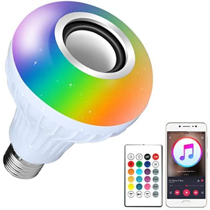 Bluetooth Hoparlör Akıllı Led Ampul Lamba (4767)