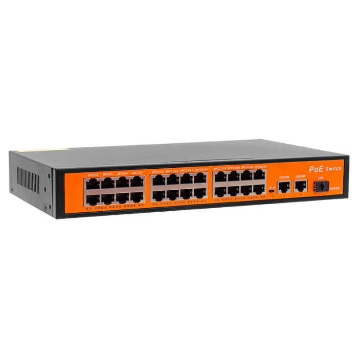 24 PORT 10/100/1000 MBPS 300 WATT 24+3+SFP POE GIGABIT ETHERNET SWITCH (4767)