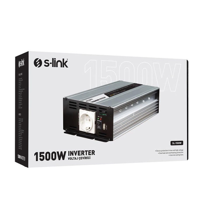 S-LINK SL-1500W 1500W DC12V-AC230V INVERTER (4767)