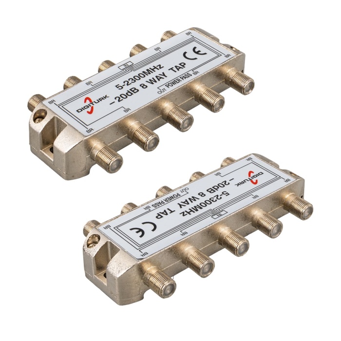 DIGITURK 5-2150 MHZ 20DB 8 YOLLU TAP SWITCH 1/8 SPLITTER (4767)