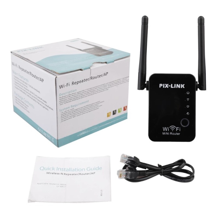 300 MBPS 2.4GHZ WİFİ REPEATER+AP DESTEKLİ SİNYAL GENİŞLETİCİ (4767)