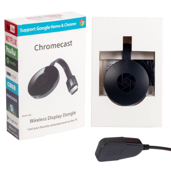 CHROMECAST G2S ANDROID IOS KABLOSUZ GÖRÜNTÜ AKTARICI YOUTUBE-HULU (4767)