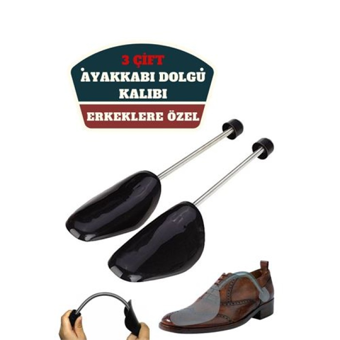 Turk 4 ADET Erkek 39 46 Ayakkabı Dolgu Kalıbı 3 Çift 711525 Toptan Paket