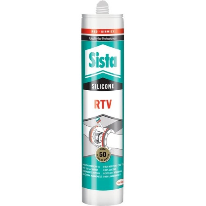 Sista Rtv Kırmızı Kartuş Silikon 310 ML