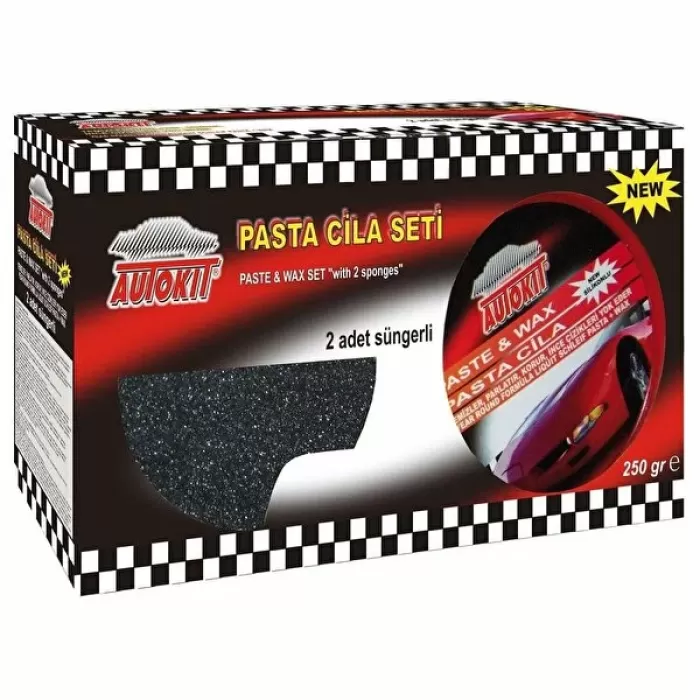 AUTOKIT PASTA CİLA SETİ “2 ADET SÜNGERLİ” 300 GR. -FA1-228.