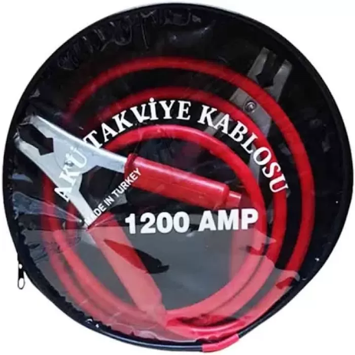 BOOSTER CABLE AKÜ TAKVİYE KABLOSU 600 AMPER 2.3 METRE